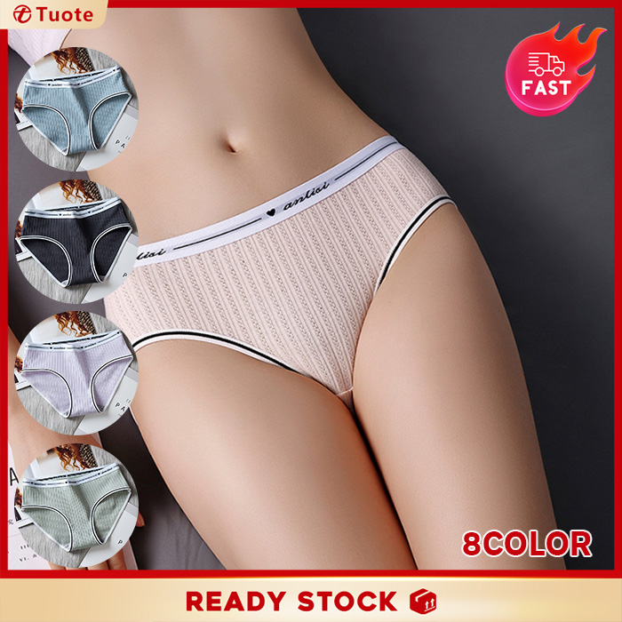 L~2XL Tuote Ready Stock Women's Panties Breathable Thread Seamless Underpants Breathable Female Briefs