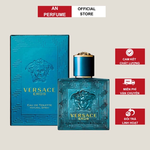 Nước hoa nam Versace Eros EDT 100ml 💛 Dầu thơm Nam Tính.Mạnh Mẽ