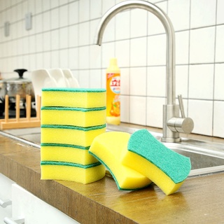 Miếng xốp rửa chén hai mặt dày dặn tiện dụng cho nhà bếp