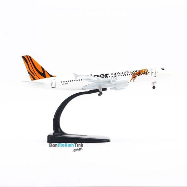 Mô hình máy bay Tiger Air Airbus A320 20cm Everfly