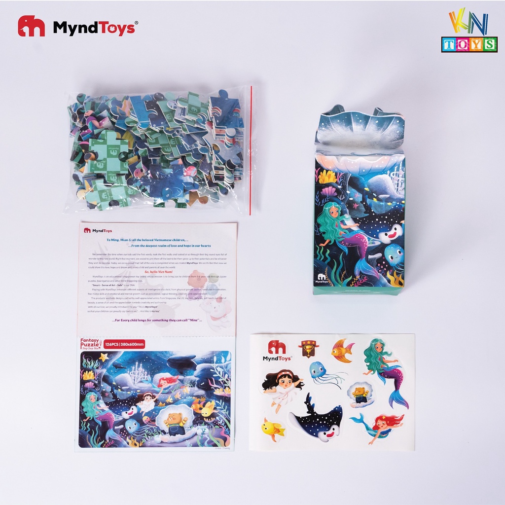 Đồ Chơi Xếp Hình MyndToys - Fantasy Puzzle (126 mảnh ghép cho Bé Từ 3 Tuổi)