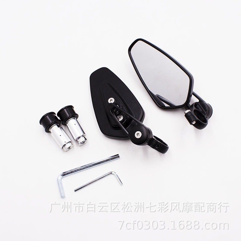 Gương gù mặt kính trắng chân vát 744 cao cấp gắn các dòng xe