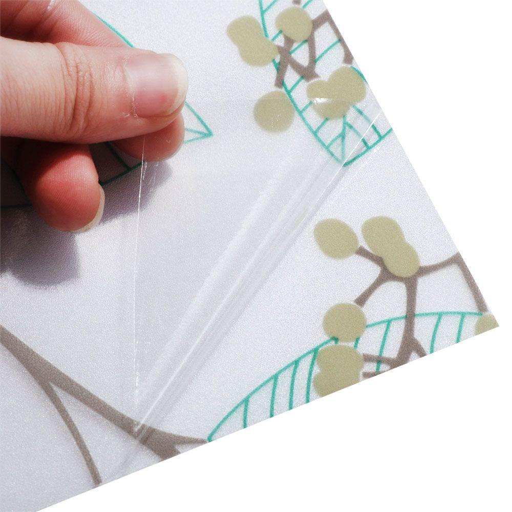 Miếng Dán Cửa Sổ Tĩnh Điện Chống Nước Không Dính Họa Tiết Hoa 3D Cho Nhà Tắm / Văn Phòng