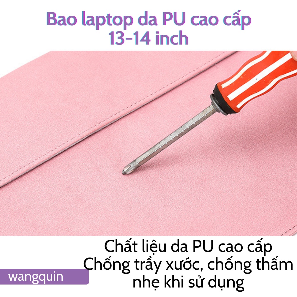 Túi đựng bảo vệ cho Macbook Air Pro Asus Acer 11.6&quot; / 13.3&quot; / 14&quot; Da cao cấp nhiều màu Bao Laptop Túi da đựng laptop