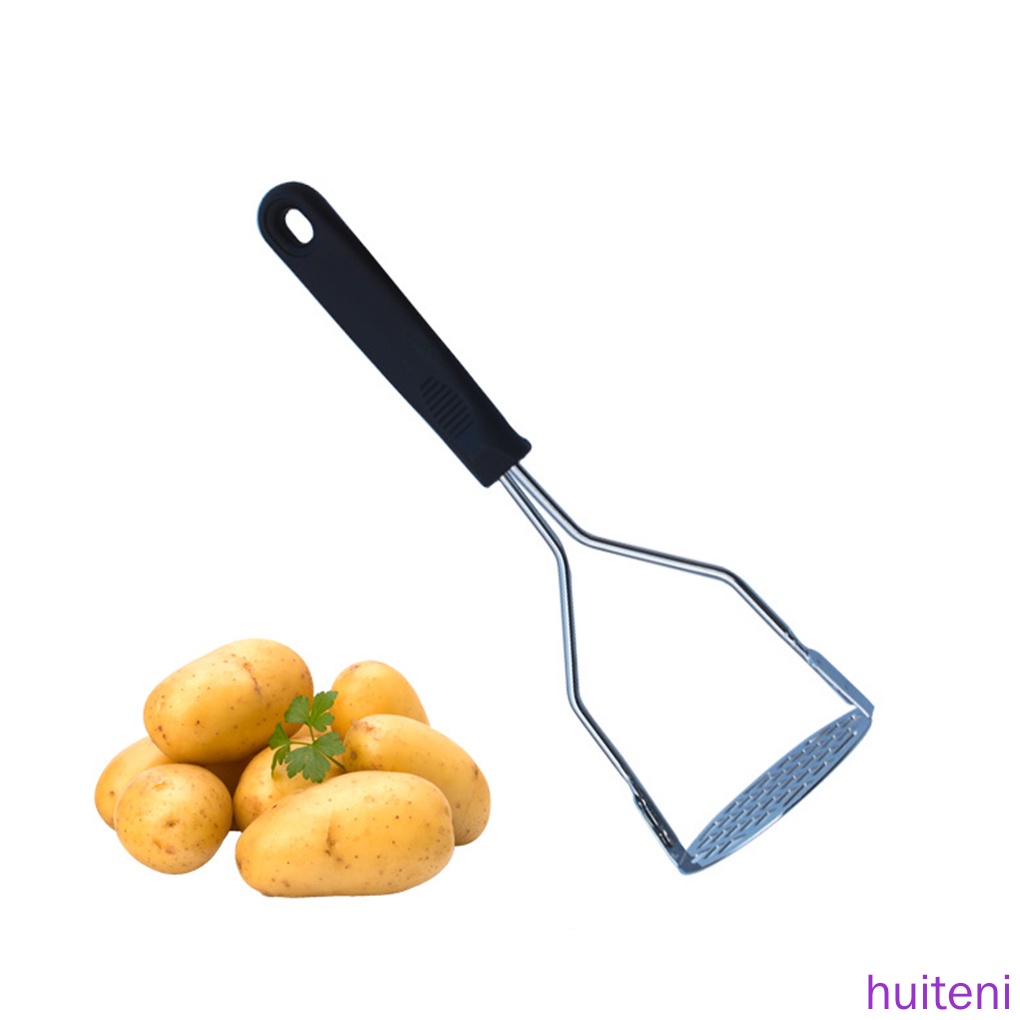 Dụng cụ nghiền khoai tây bằng thép không gỉ tay cầm màu đen