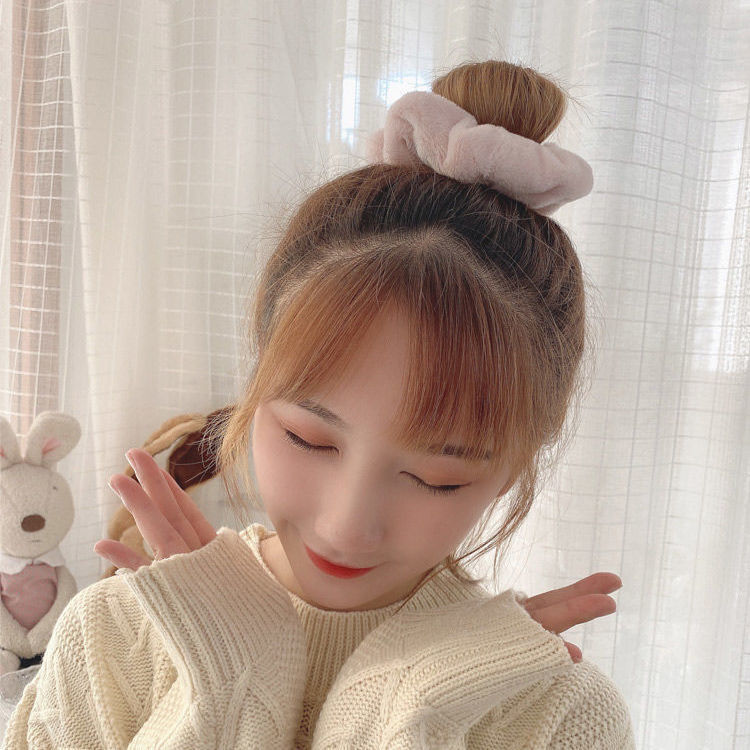 Dây Buộc Tóc Nữ Đính Chùm Lông Xinh Xắn