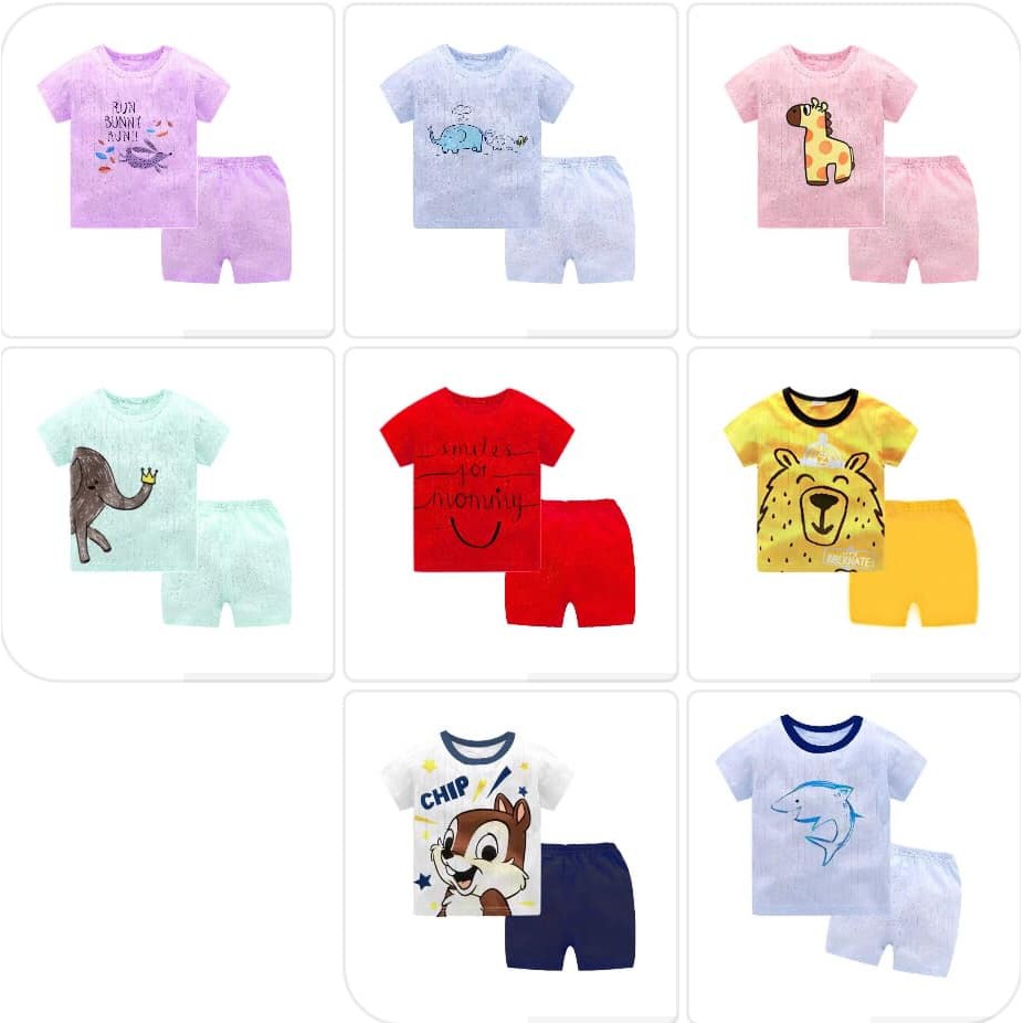 (Xả kho)Bộ cotton giấy bé trai, bé gái Quảng Châu túi zip-chọn màu