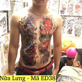 Hình xăm dán mặt quỷ - Mã ED38