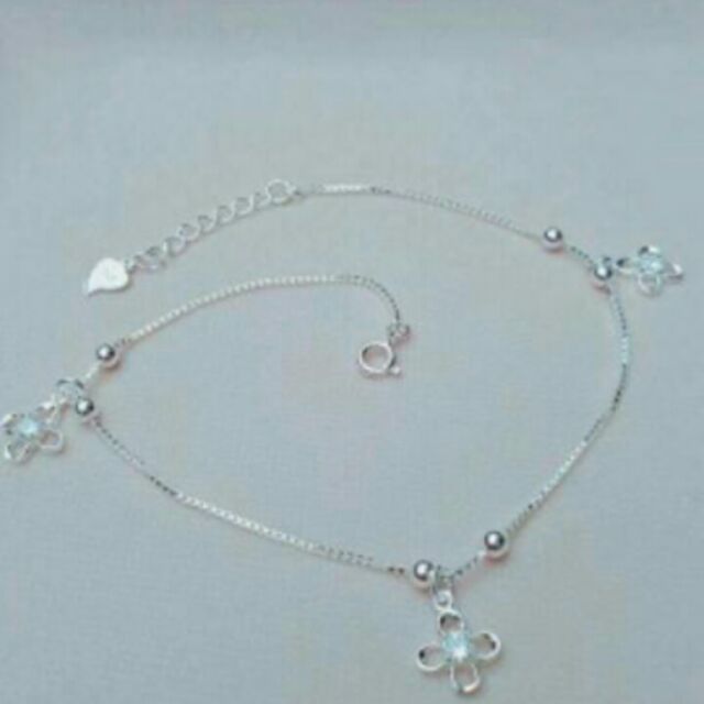 Lắc chân bạc ý s925