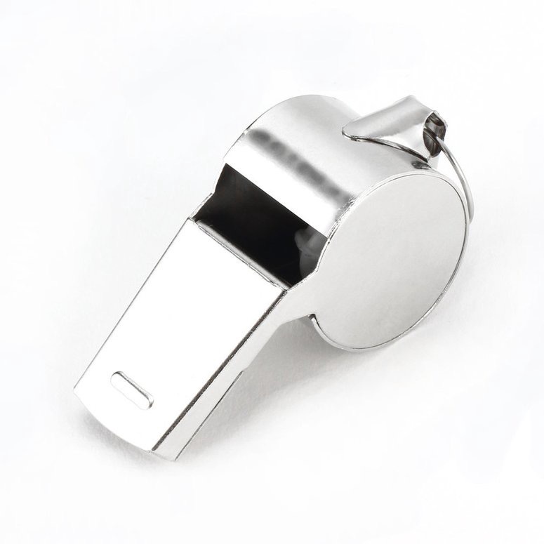 Còi Sắt Trọng Tài, Còi Inox Thể Thao Loại Chất Lượng Không Dây Buộc