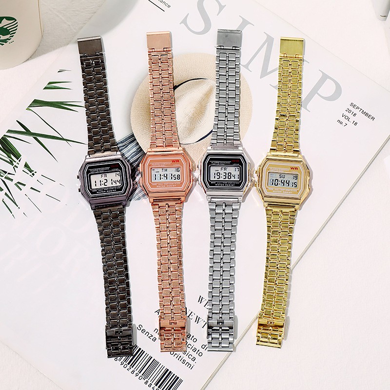 Đồng Hồ Điện Tử Casio F91W Mặt Vuông Nhỏ Bằng Hợp Kim Thời Trang Cho Nam