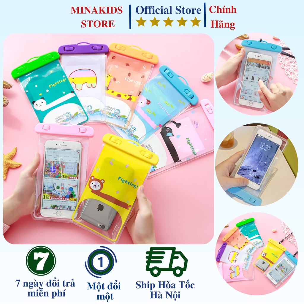 Túi chống nước dành cho điện thoại hình thú siêu cute , tiện lợi cho đi tắm biển , sông suối và bể bơi
