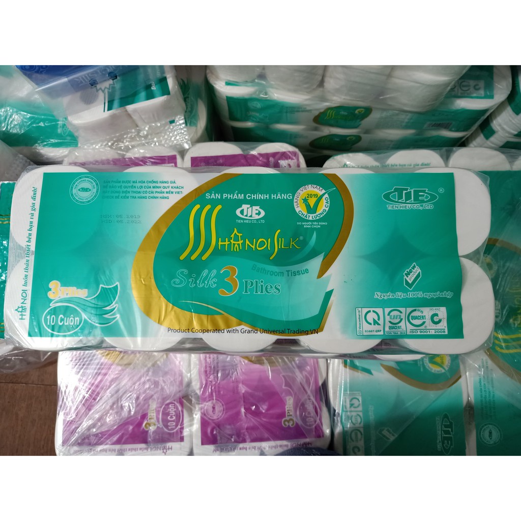 Giấy vệ sinh Hà Nội - Giấy 3 lớp cao cấp loại 1 nặng 1,6kg Tuhaco