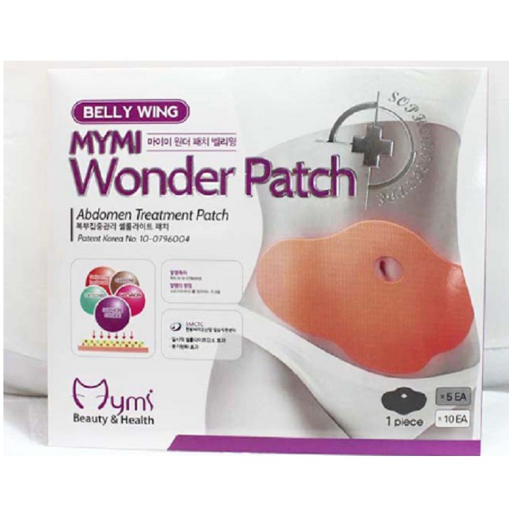 Hộp 5 Miếng dán tan mỡ bụng Hàn Quốc MYMI WONDER PATCH