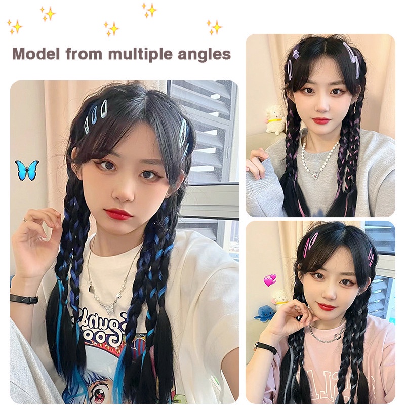 Dây Buộc Tóc Giả Thắt Bím Phong Cách Hàn Quốc Thời Trang Cho Nữ