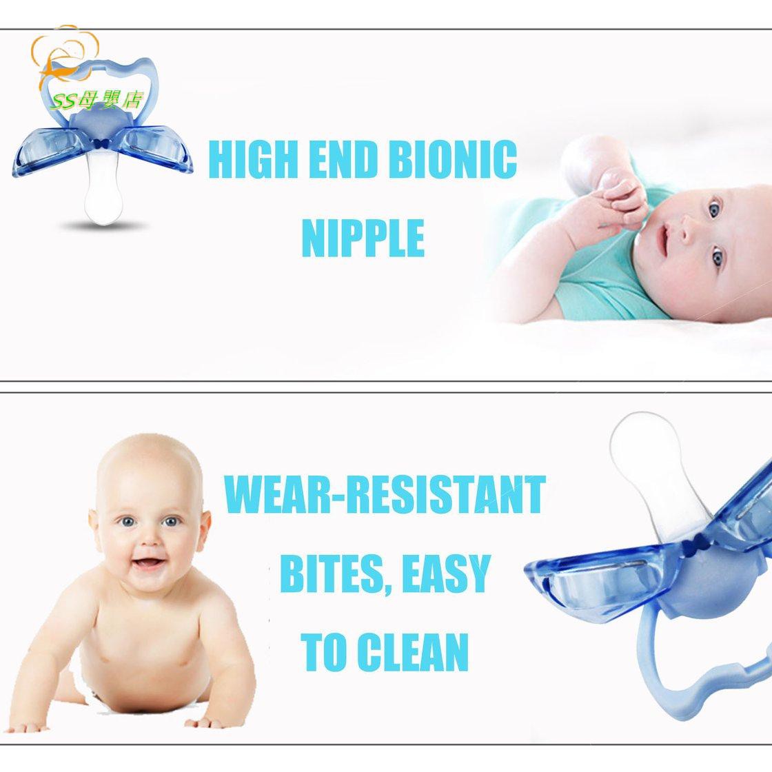 Núm Vú Giả Bằng Silicone Cấp Thực Phẩm Chống Bụi Cho Bé