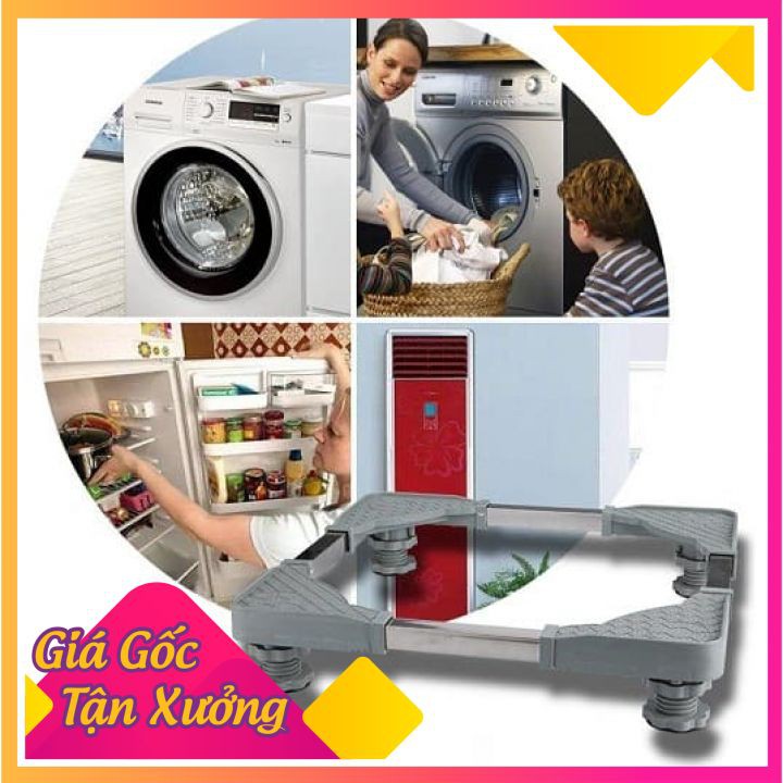 [HÀNG LOẠI 1]Chân Kê Máy Giặt Tủ Lạnh Đế Kê Chân Tủ Lạnh Máy Giặt Bằng Inox Đa Năng | BigBuy360 - bigbuy360.vn