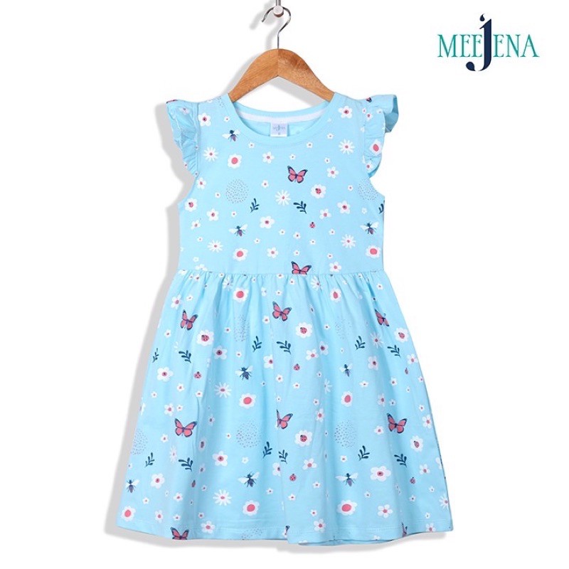 Váy bé gái tay cánh tiên in hoa MEEJENA 14-38 kg - 100% COTTON 4C - MJ1934