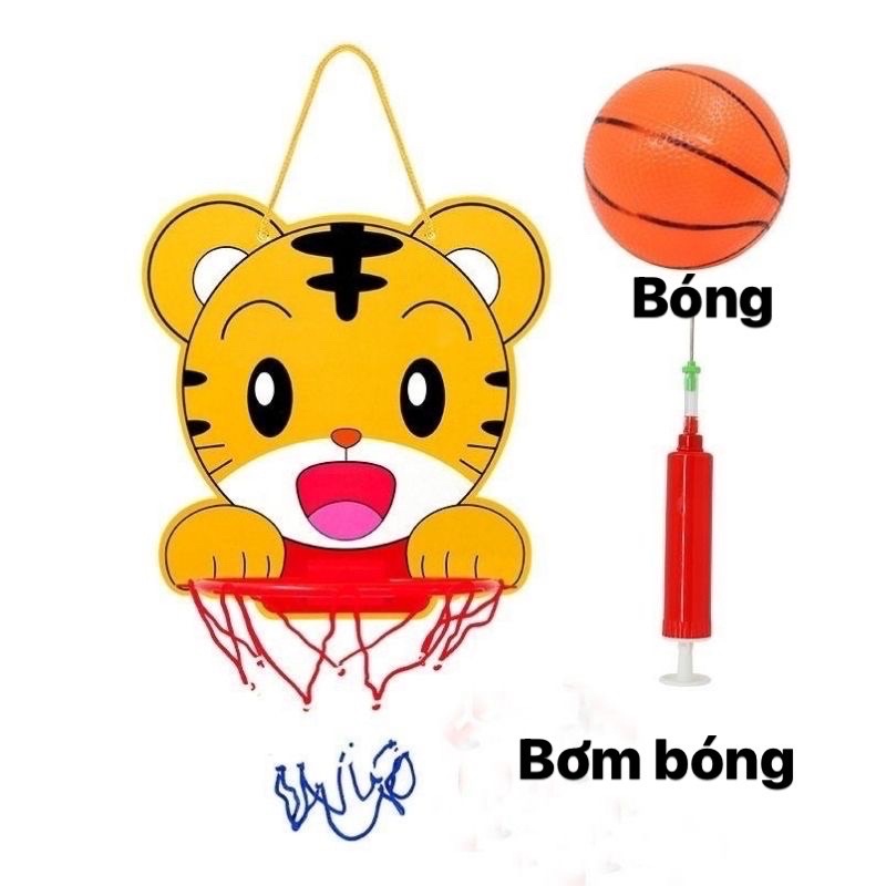 Bóng Rổ Treo Tường Cho Bé - Trò Chơi Thể Thao Tăng Chiều Cao Cho Bé 【bóng rổ hình thú】