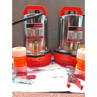 Bơm chìm Inox 12V - 180W + Phụ kiện như hình