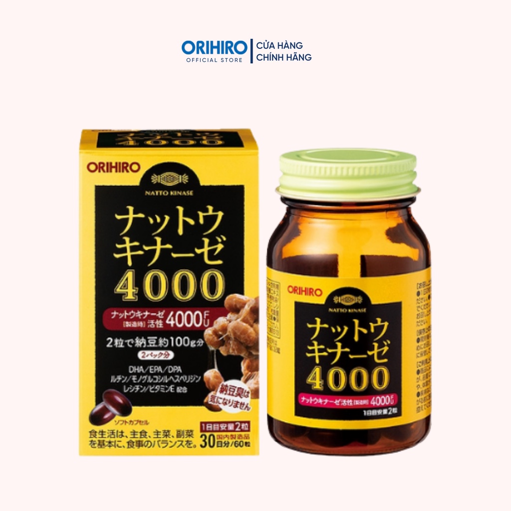 Viên uống hỗ trợ tình trạng đột quỵ Orihiro 60 viên