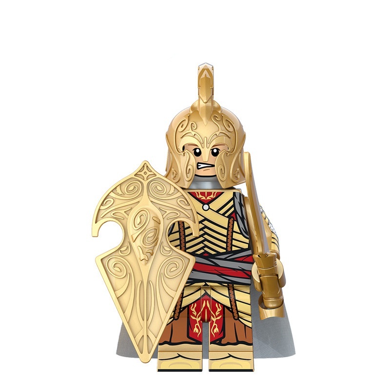 Khối xây dựng Minifigure Magic Ring Ring King Elf Guard Minifigure đồ chơi giáo dục cho trẻ em