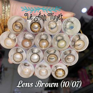 Lens brown + khay đơn