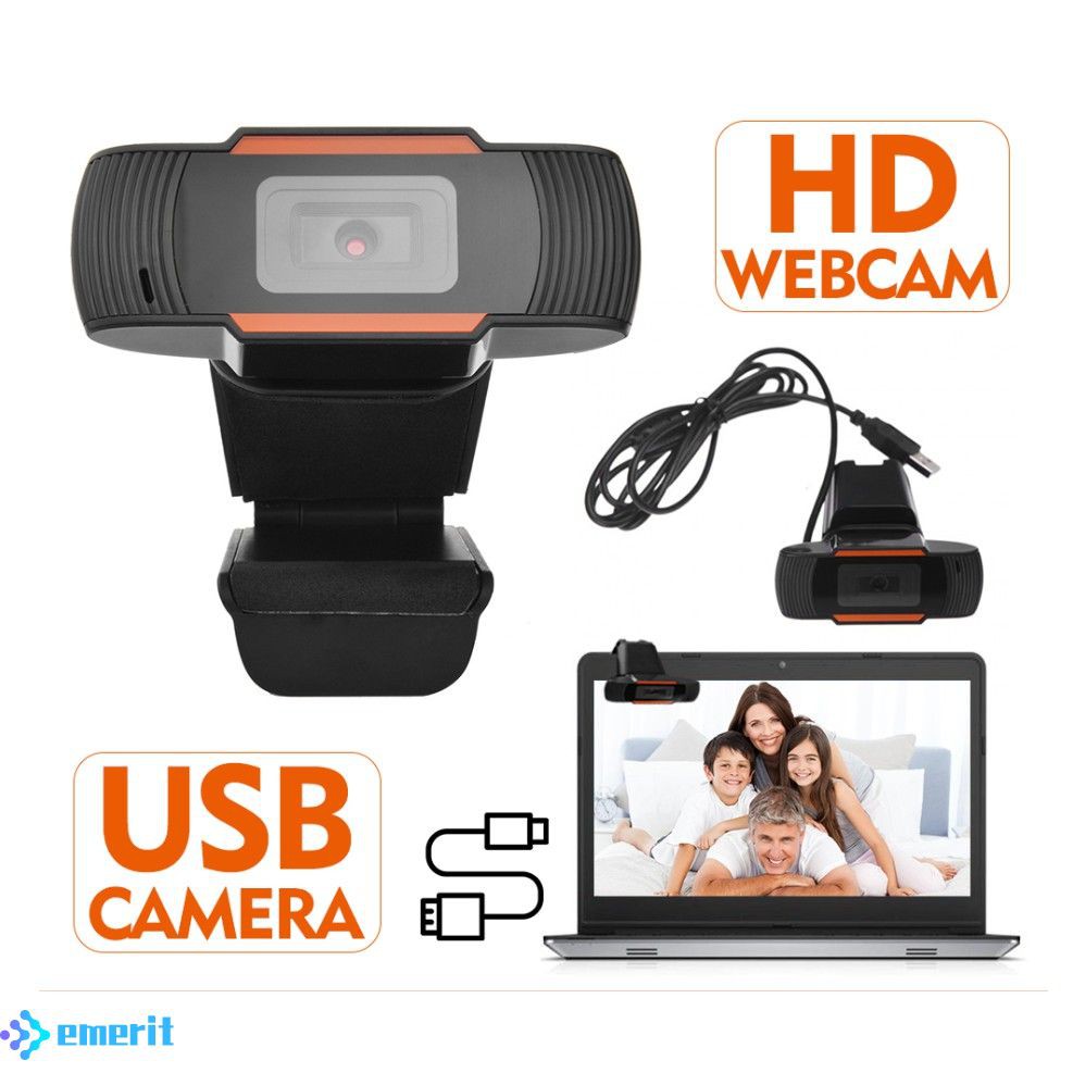 Webcam Độ Phân Giải Cao 480p/1080P 12.0M Pixels Kèm Micro
