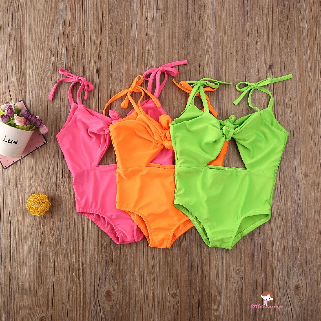 Bộ Bikini cột nơ thiết kế xinh xắn thời trang mùa hè cho bé gái từ 1-5 tuổi