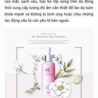 Sữa rửa mặt AC Skinaz