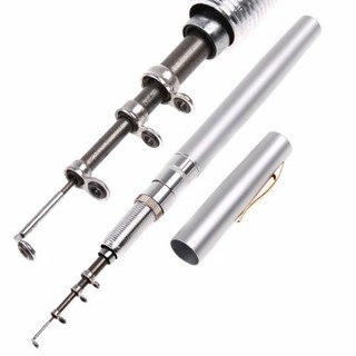 Cầu Câu Bút Mini Kèm Máy Đứng, Cần Câu Du Lịch, Cần Câu Cá Siêu Bén