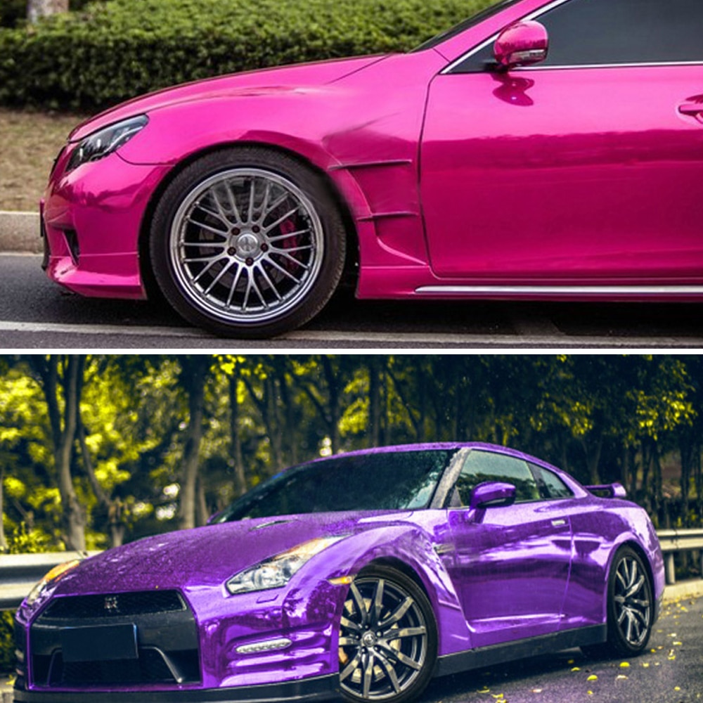 1 miếng dán trang trí xe hơi bằng sợi carbon mạ Chrome DIY 10/30x100cm