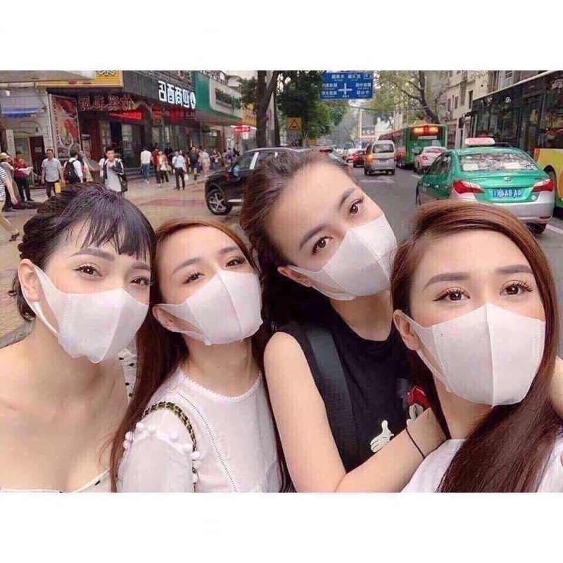 Khẩu Trang 3d Uni mask, chống bụi mịn, công nghệ Nhật Bản form ôm sát mặt - Hộp 50 chiếc chính hãng