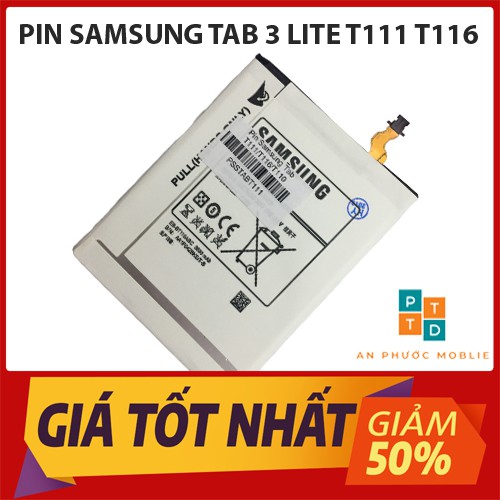 Pin Samsung Galaxy Tab 3 Lite T111 T110 dung lượng 3600mAh