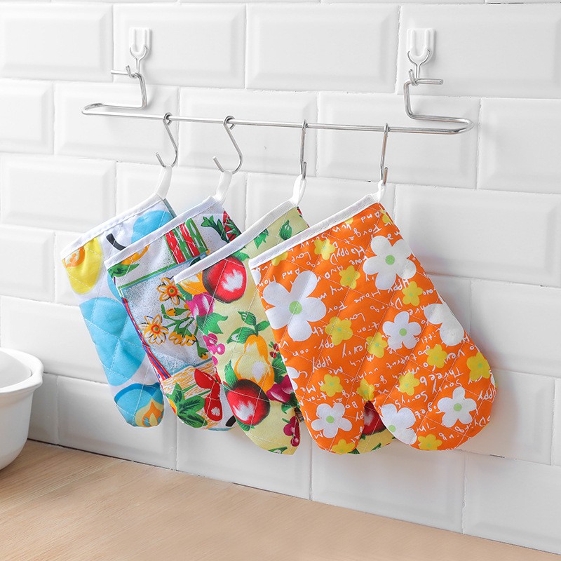 Găng tay cách nhiệt anti-burn găng tay sử dụng cho lò vi sóng và thịt nướng, chịu được nhiệt độ cao, hộ gia đình dày găng tay.