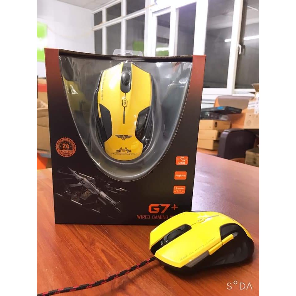 Chuột gaming Newmen G7 Plus (Vàng)