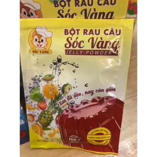 Bột rau câu dẻo giòn Sóc vàng 12g