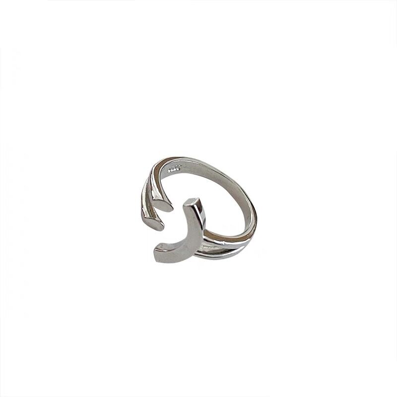 Nhẫn Kim Loại Hình Mặt Cười Đơn Giản Thời Trang Unisex