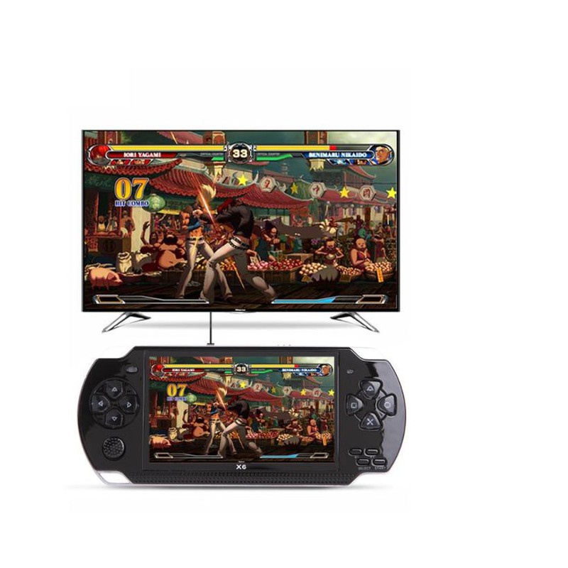 Máy chơi game Psp cầm tay 4 nút X6 màn hình 4.3 inch chơi được game thùng NES SNES GBC GBA SMC-dc3374