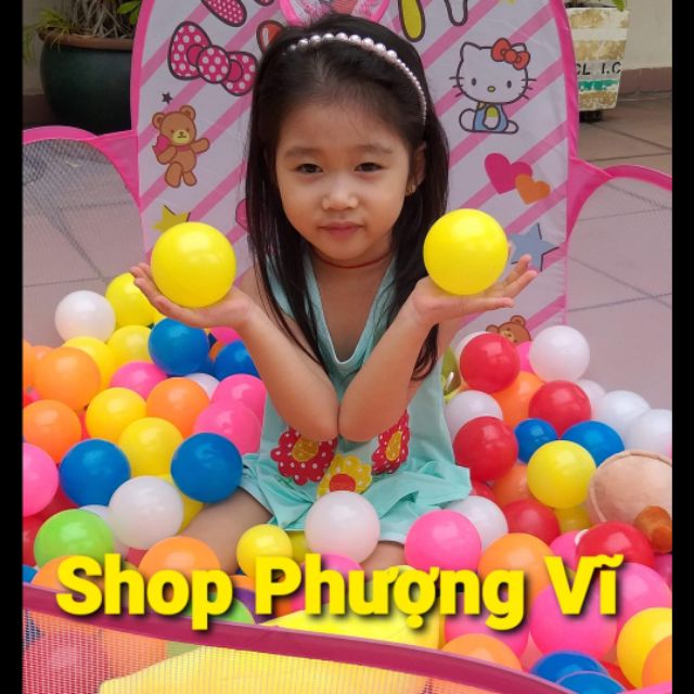 Sale sốc 100 quả bóng nhựa hola 7 màu size 5cm xinh xắn.