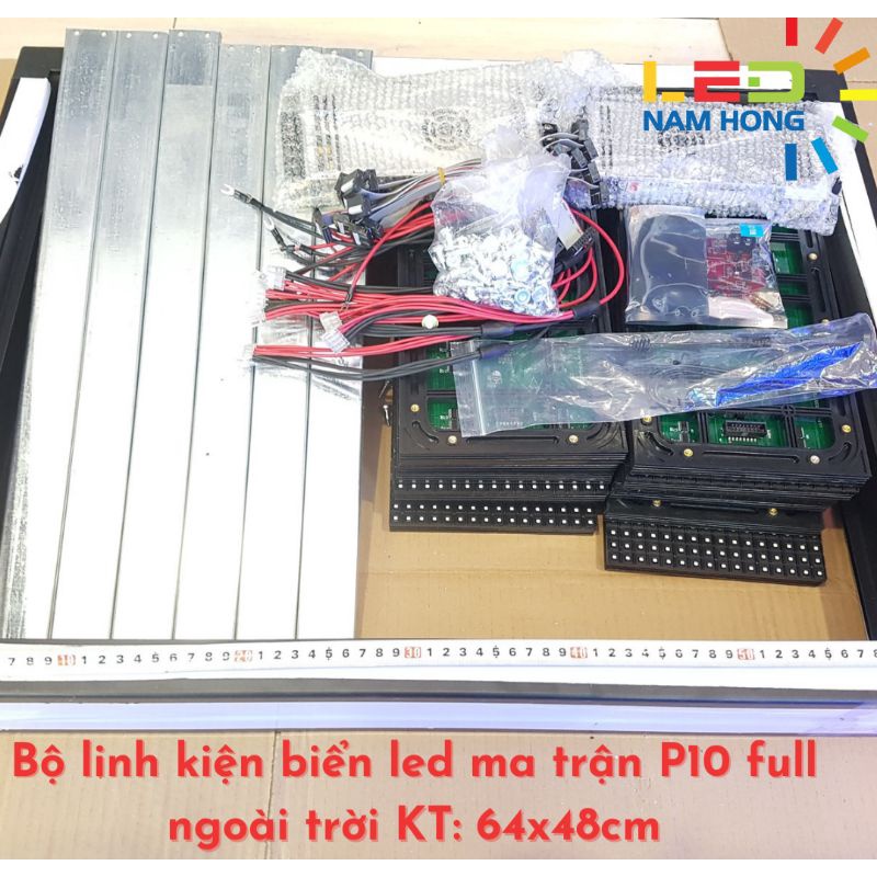 COMBO biển led ma trận 2 mặt (KT: 64*48cm)P10 Full màu ngoài trời hoàn chỉnh có khung nhôm định hình