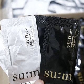 Mặt Nạ Sủi Bọt Thải Độc SU:M 37 Bright Award Bubble-De Mask Black