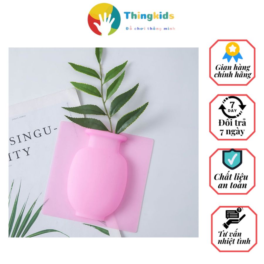 Lọ hoa dán tường trang trí phòng - Thingkids