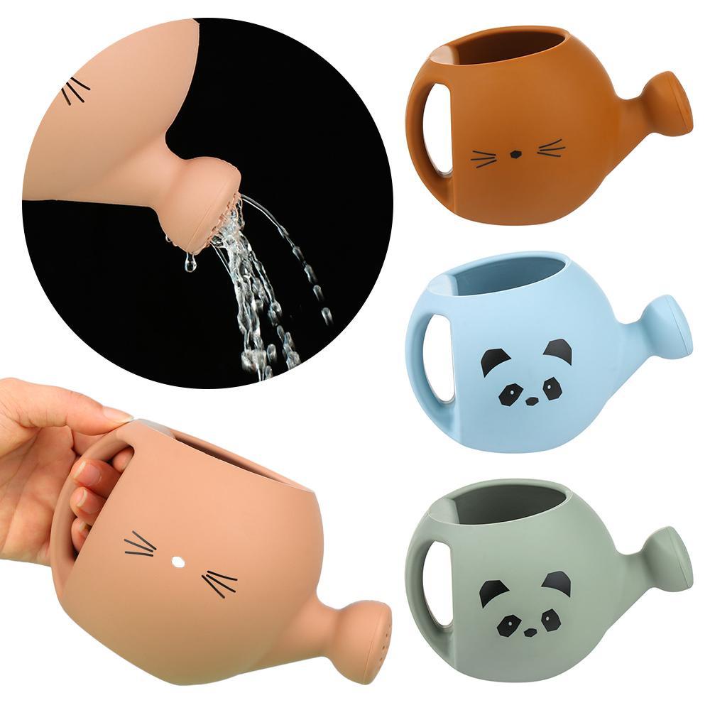 Bình Tưới Cây Bằng Silicon Mềm Màu Cầu Vồng Dễ Thương