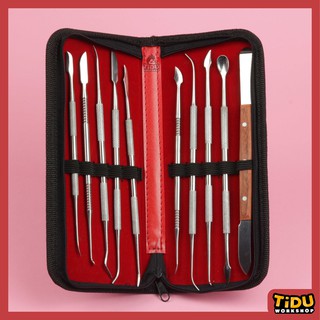 SET 10 DỤNG CỤ TẠO HÌNH, ĐIÊU KHẮC TƯỢNG BẰNG INOX BỀN BỈ, SANG TRỌNG VỚI THIẾT KẾ HỘP ĐỘC ĐÁO, MỚI LẠ