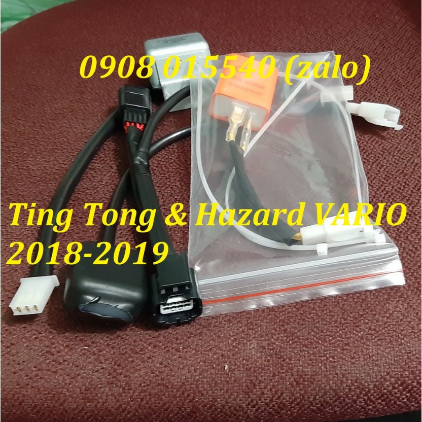 [Vin Store] - [VARIO] Bộ dây Ting Tong + HAZARD VARIO 2018-2019 &amp; chớp Điện Tử 12V