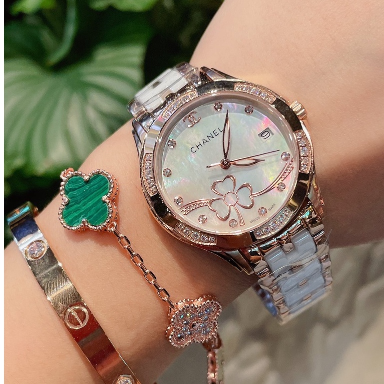 Đồng hồ nữ Chanel - Đồng hồ thạch anh Nhập khẩu Quartz-3 chuyển động bằng tay Kính Sapphire Đường kính gương 34mm