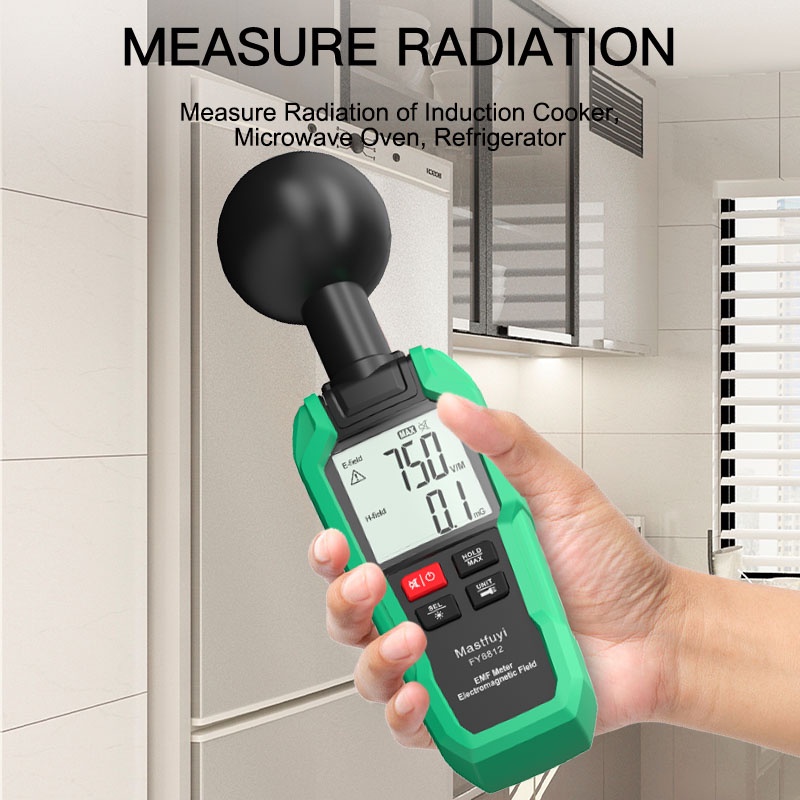 Máy Đo Bức Xạ EMF Cầm Tay Độ Chính Xác Cao Thiết Kế Mới Tiện Dụng Cho Gia Đình