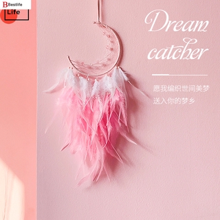 Mizzle Mặt Trăng Hồng Dream Catcher Giáng Sinh Trang Trí Phong Cách Trang Trí Thủ Công