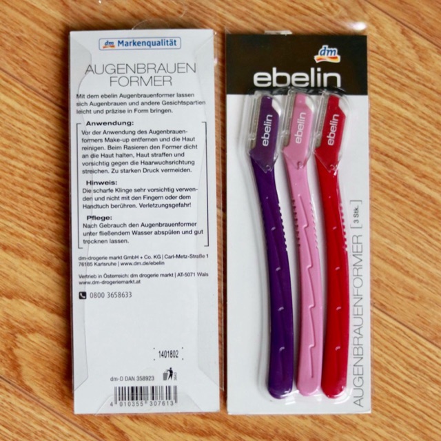 Sét cạo lông mày và các loại lông trên khuân mặt của hãng Ebelin